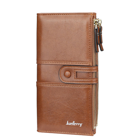 Women's long large buckle zipper wallet m1915010636