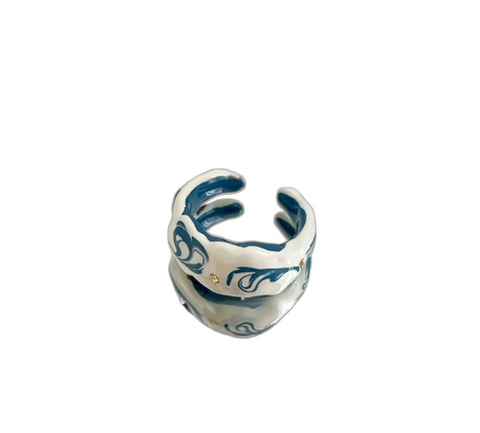 Emaille-Ring für Damen, ins modische niedliche Öffnung, Zeigefingerring, modische Persönlichkeit m1915010343