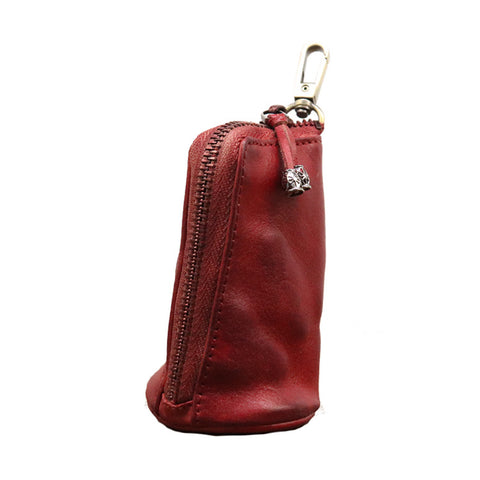 First Layer Cowhide Vegetable-Tanned Vintage Distressed Key Case M1915010625