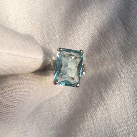 Luxury Topaz engagement ring m1915010483
