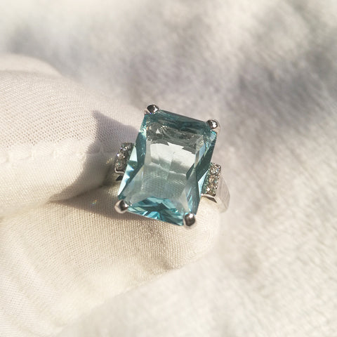 Luxury Topaz engagement ring m1915010483