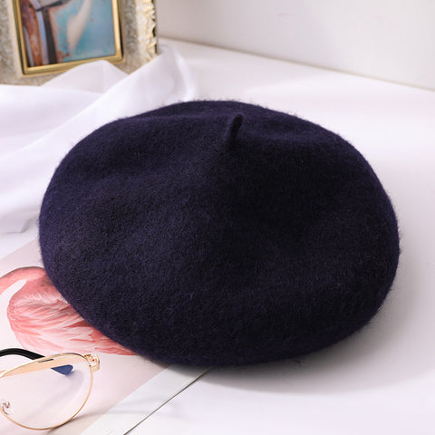Korean version versatile wool beret m1915010435