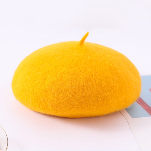 Korean version versatile wool beret m1915010435