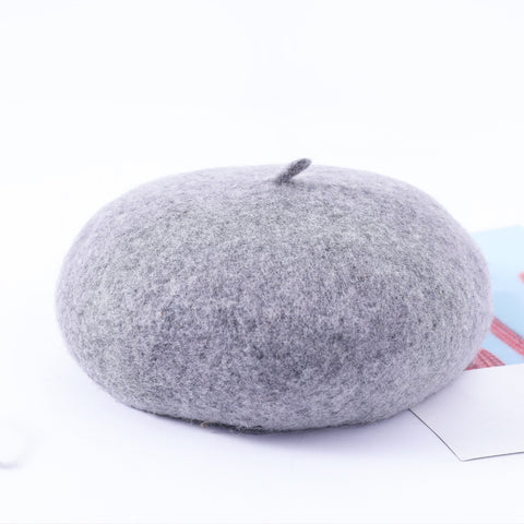 Korean version versatile wool beret m1915010435