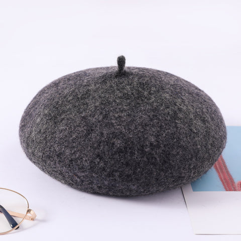 Korean version versatile wool beret m1915010435