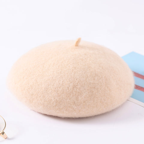 Korean version versatile wool beret m1915010435