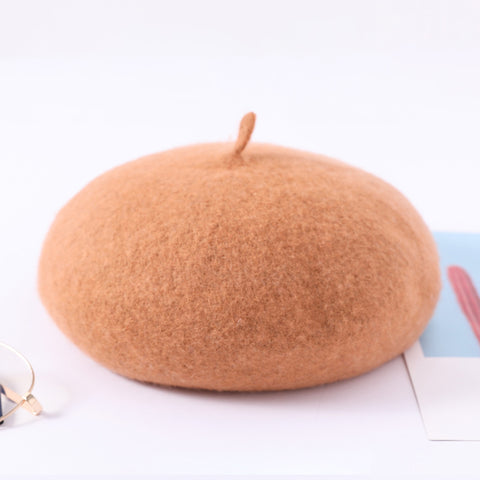 Korean version versatile wool beret m1915010435