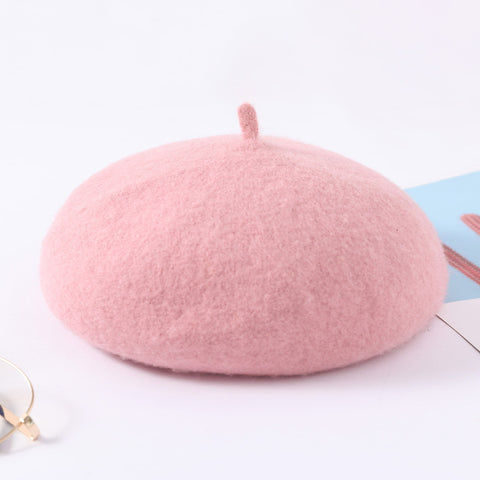 Korean version versatile wool beret m1915010435