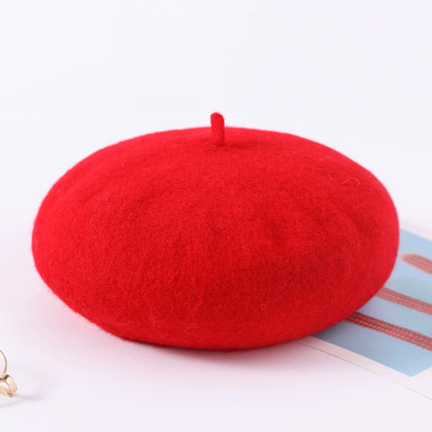 Korean version versatile wool beret m1915010435