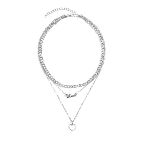 Clavicle chain creative personality simple love love m1915010504