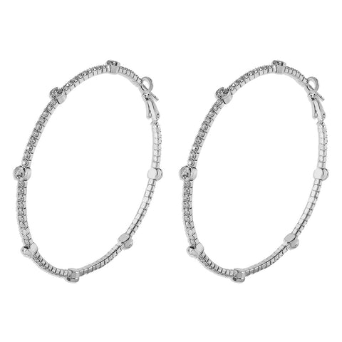 Circle earrings claw chain rhinestone fashion earrings m1915010517
