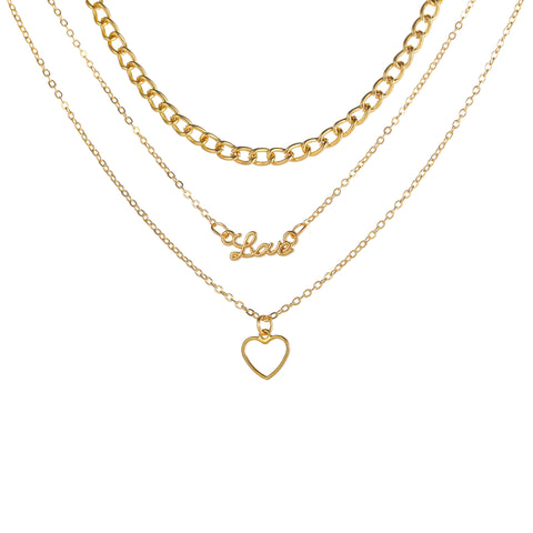 Clavicle chain creative personality simple love love m1915010504