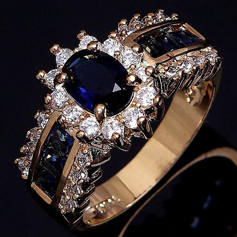 Blue-red zircon ring m1915010489