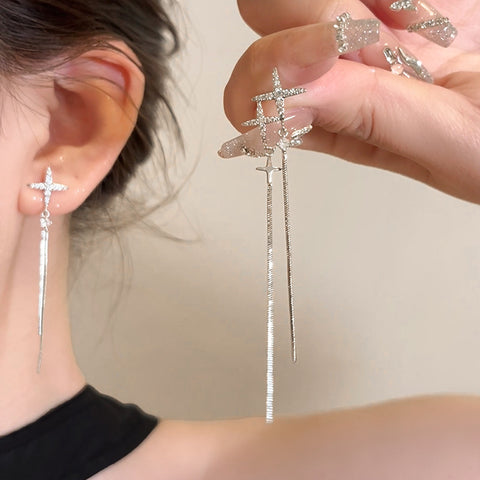 French bow tassel earrings m1915010450