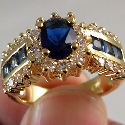 Blue-red zircon ring m1915010489