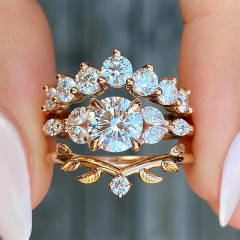 Minimalist Diamond Ring for Women's Fashion and Personalized Ring m1915010519
