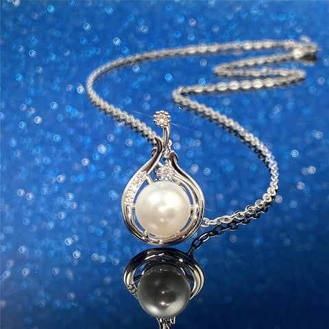 Pearl making minimalist women's necklace m1915010522