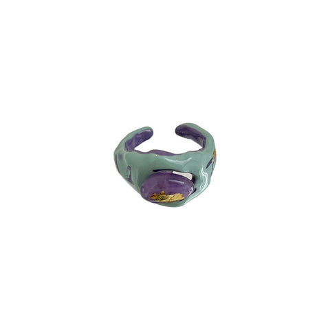 Emaille-Ring für Damen, ins modische niedliche Öffnung, Zeigefingerring, modische Persönlichkeit m1915010343