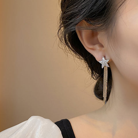 French bow tassel earrings m1915010450