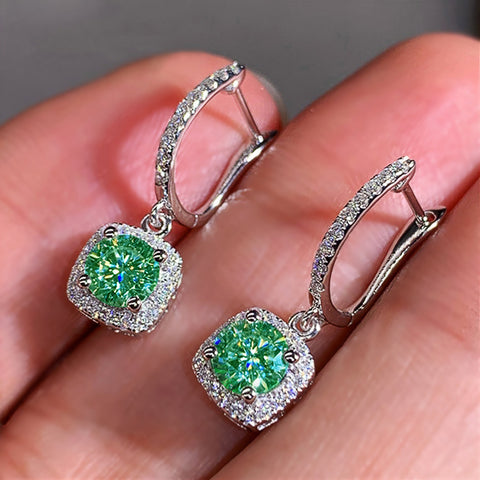 Exquisite ladies micro-inlaid zircon Joker ear buckle m1915010520