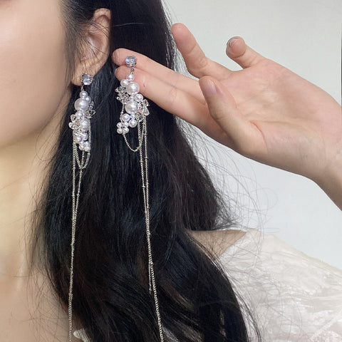 French bow tassel earrings m1915010450