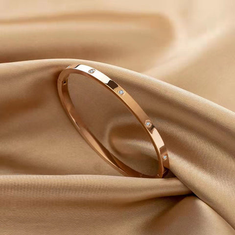 Rose gold titanium steel bracelet for women 1915010452