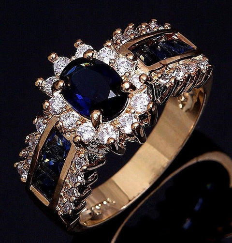Blue-red zircon ring m1915010489