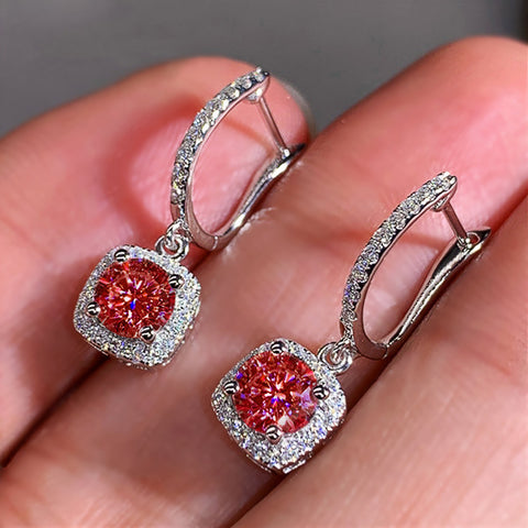 Exquisite ladies micro-inlaid zircon Joker ear buckle m1915010520