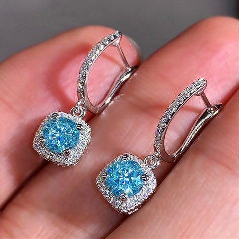 Exquisite ladies micro-inlaid zircon Joker ear buckle m1915010520